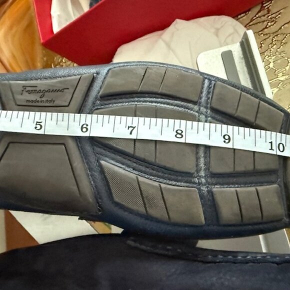 SALVATORE FERRAGAMO-BRANDNEW! 2025-Blue Men's DriversLoafers 949$ EU/IT 8,US 9 - Picture 8 of 16